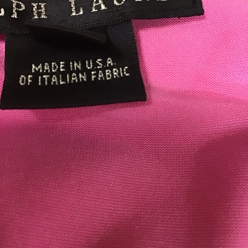 Ralph Lauren Black Label women’s tank top pink ruched sides - Picture 6 of 7